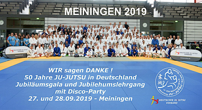 Jubiläumslehrgang: 50 Jahre Ju-Jutsu in Deutschland in Meiningen